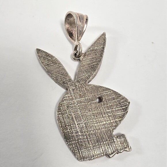 Playboy Bunny Charm Pendant Red 2" - Picture 3 of 3